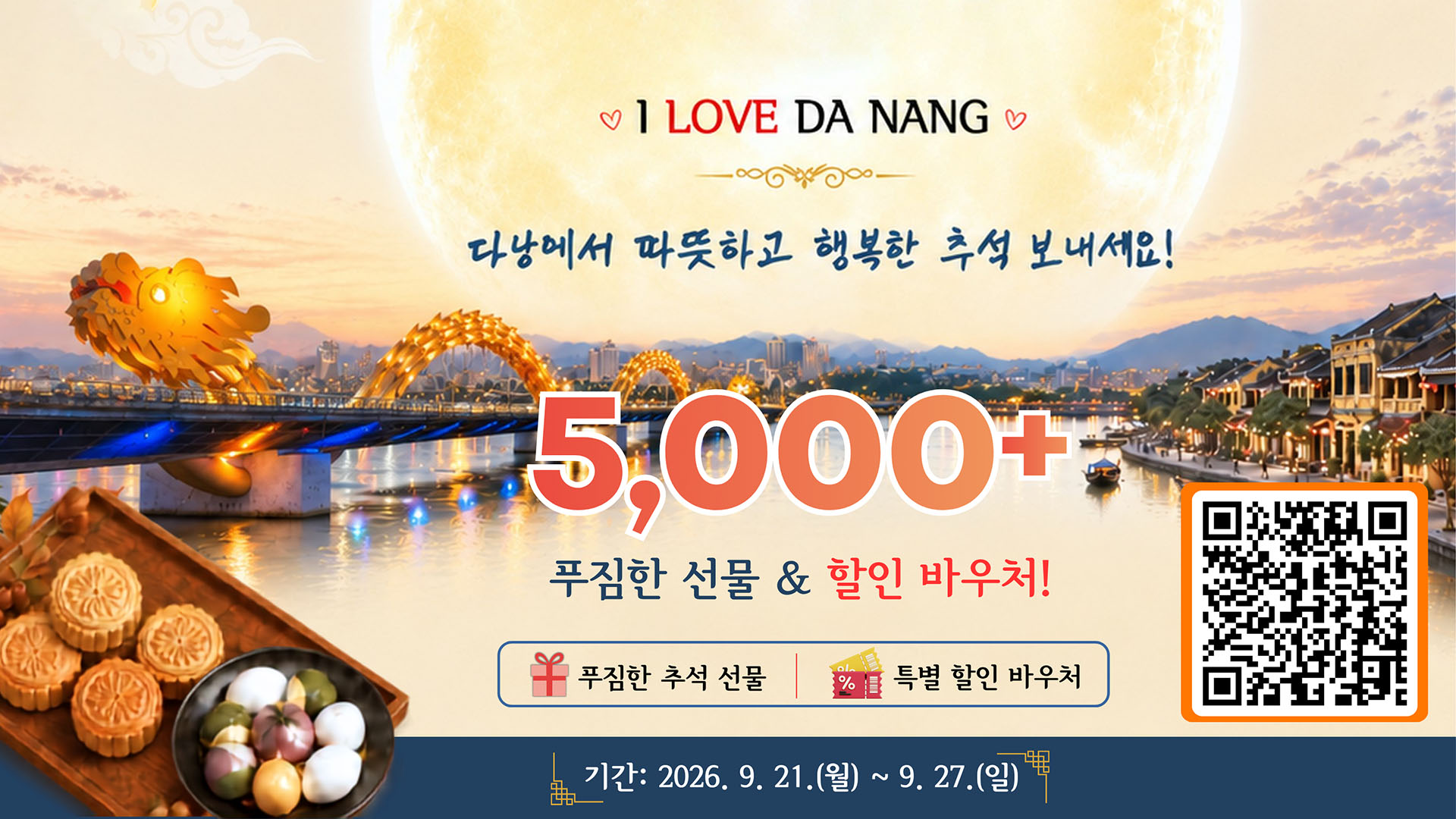 Đà Nẵng triển khai chương trình “I Love Da Nang” dành cho du khách Hàn Quốc dịp Chuseok 2026