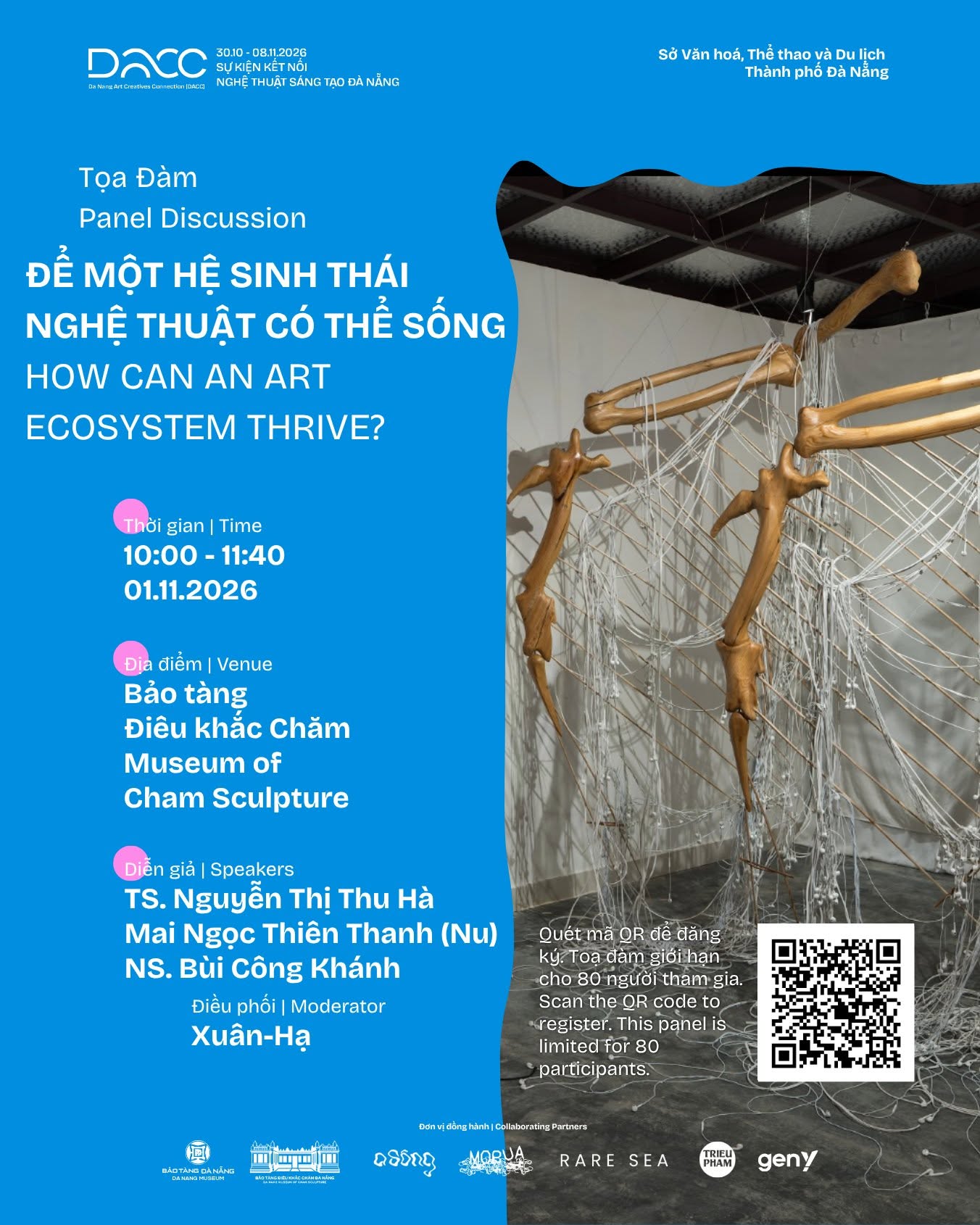 Tọa đàm “Để một hệ sinh thái nghệ thuật có thể sống” tại DACC 2026