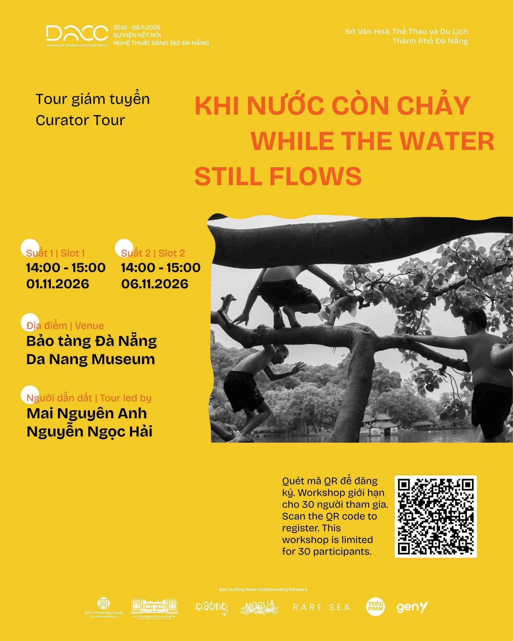 Tour giám tuyển “Khi nước còn chảy” tại DACC 2026