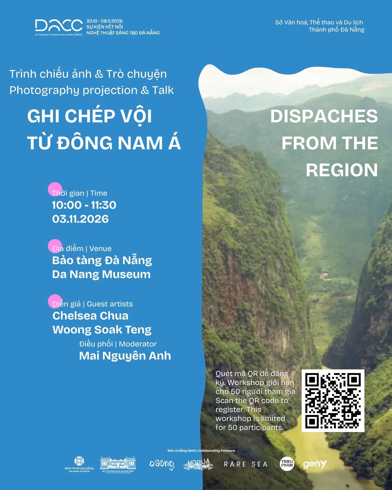 Trình chiếu và trò chuyện “Ghi chép vội từ Đông Nam Á” tại DACC 2026